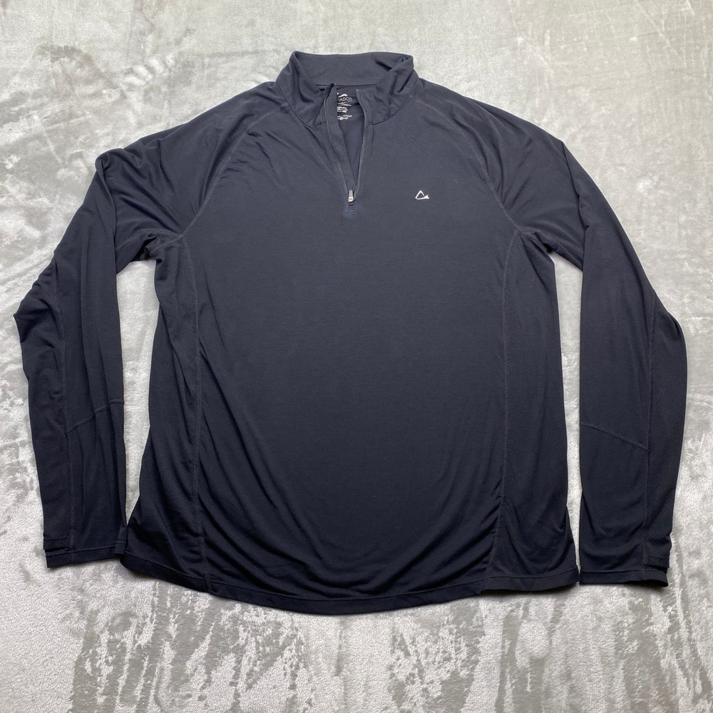Paradox Mens XL Quarter Zip Pullover Merino Wool‎ Blend Drirelease Performance